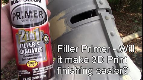 spray putty vs primer filler 3d print