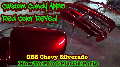 Spraying Candy Apple Red
