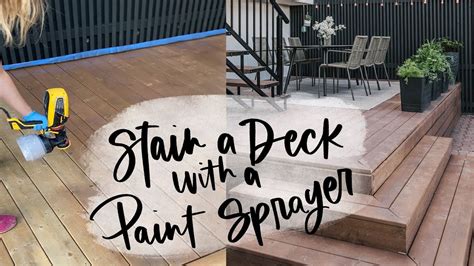 Spraying Deck Stain With Pump Sprayer
