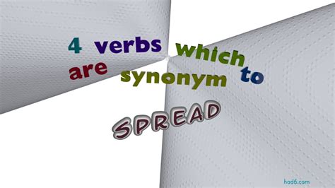 Spread Synonym Def
