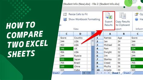 spreadsheet compare feature in excel