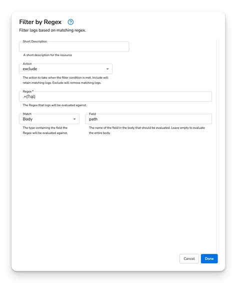 Spreadsheet Filter Regex