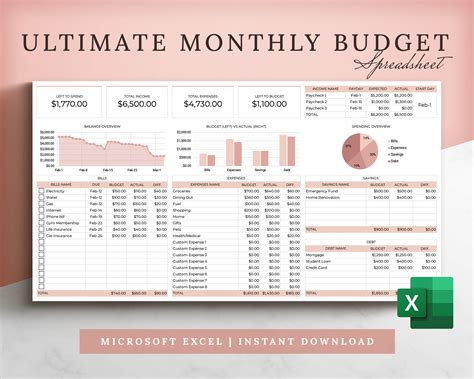 Spreadsheet For Budgeting Excel