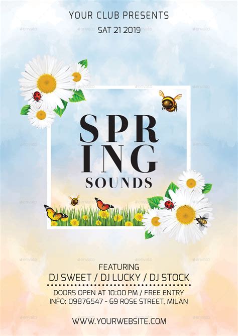 Spring Break Flyer Design Template in PSD, Word, Publisher, Illustrator