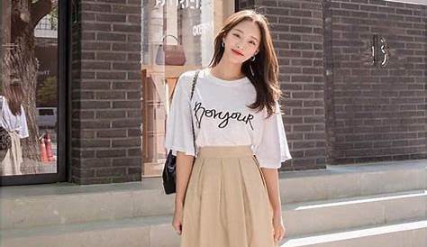 Spring Korean Outfit Skirt Pin On s