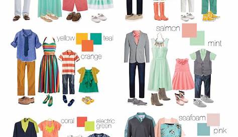 Spring Outfit Colors For Family Pictures Pin On