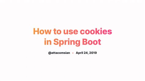 Spring Boot Get Cookie Value
