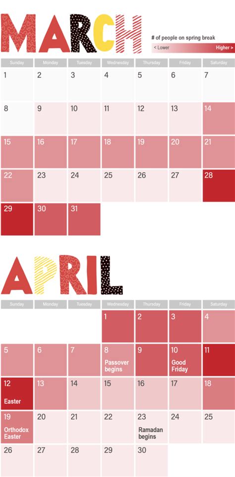 spring break schedule 2023