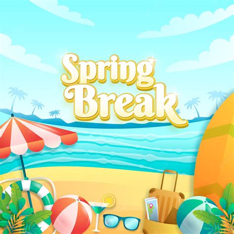 Spring Break Zoom Background