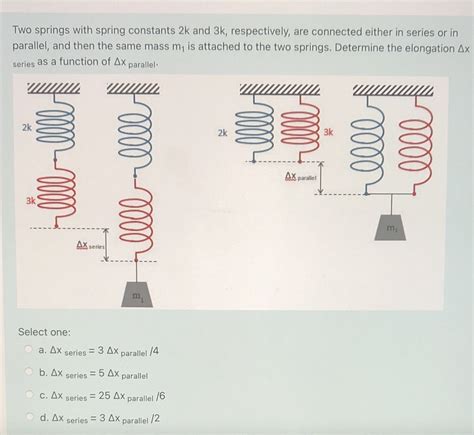 Spring Constant Multiple Springs