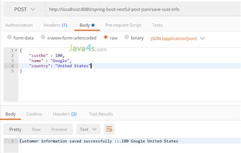 spring data rest post example