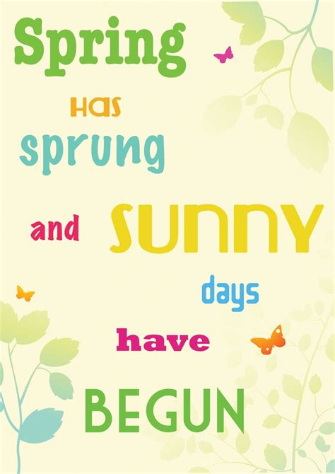 spring day quotes for kids