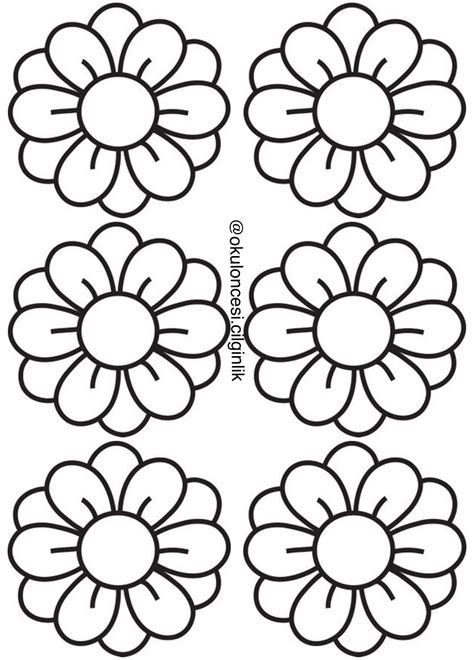 Spring Flower Printable Template