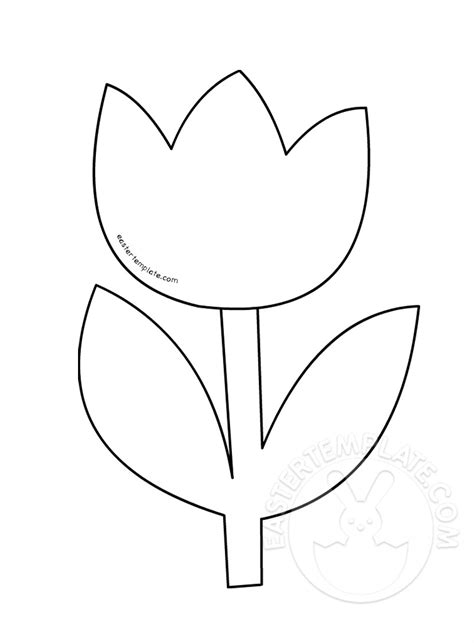 Spring Flowers Printable Template