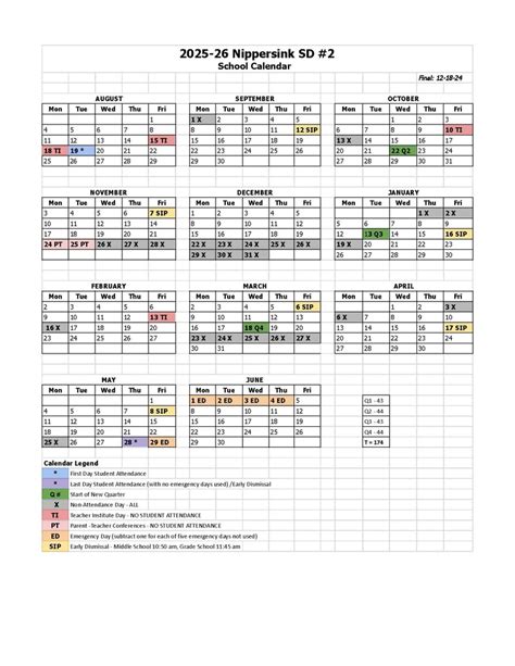 Spring Grove Elementary School Calendar