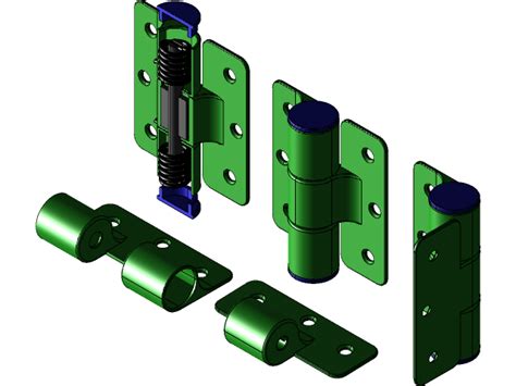 Spring Hinge Cad Model