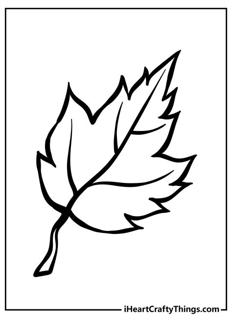 Spring Leaf Coloring Pages