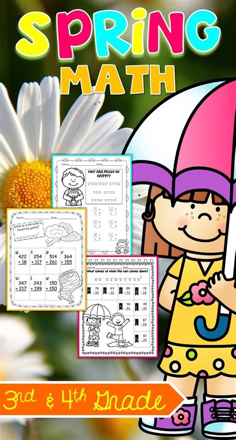 Spring Math Worksheets 3Rd