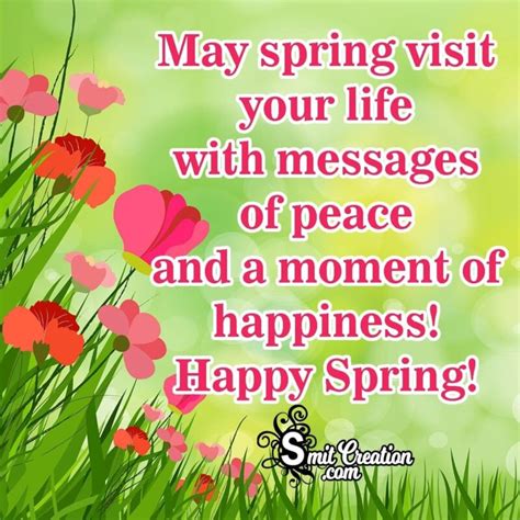 spring message example