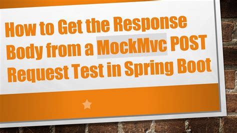 Spring Mockmvc Post Body