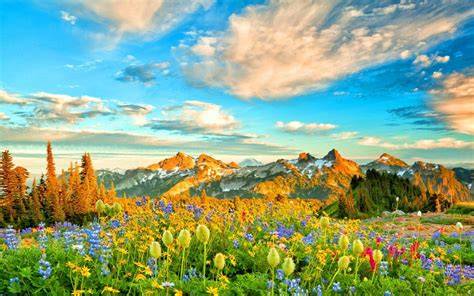 Mountains In Spring Wallpapers Wallpaper Cave