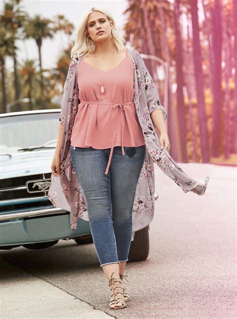spring outfit plus size women
