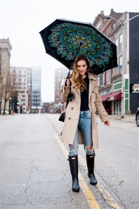 spring outfit rain