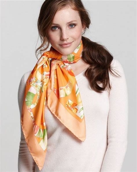 spring outfit silk scarf