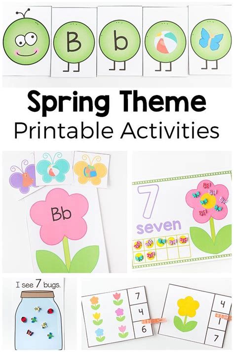 Spring Preschoool Theme Printables