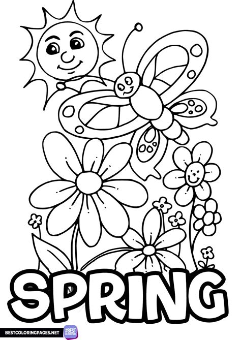 Spring Puzzle Coloring Pages