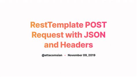 spring resttemplate post json example