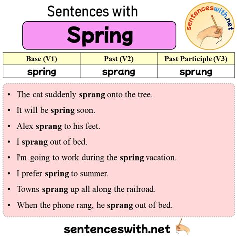 Spring Scale Sentence