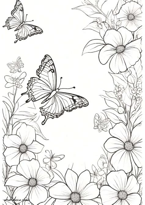 Spring Scenes Coloring Pages