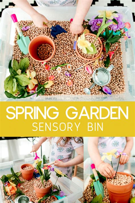 spring sensory bin preschool