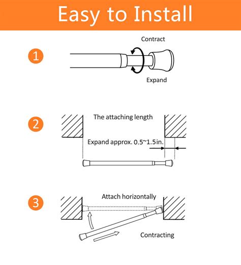 Spring Tension Round Rod