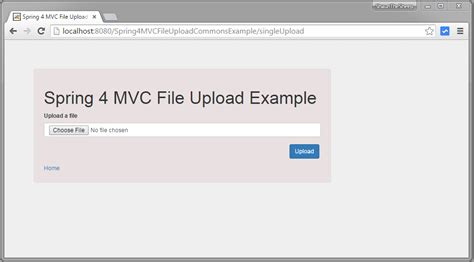 Spring Upload File Example