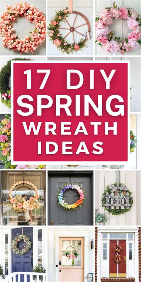 spring wreath ideas DIY kit version