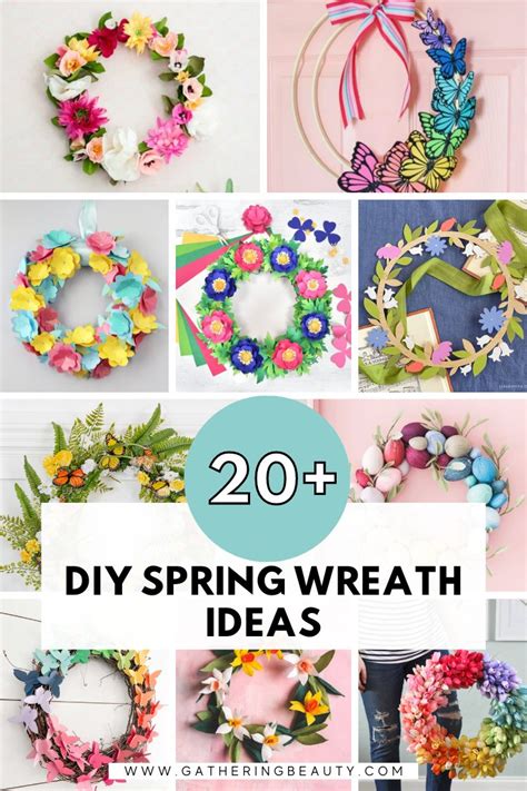 spring wreath ideas easy weekend projects