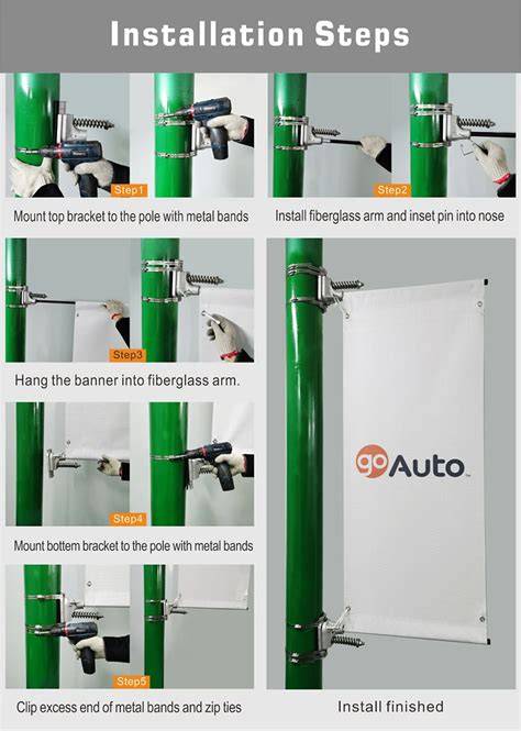 Spring-loaded banner clips