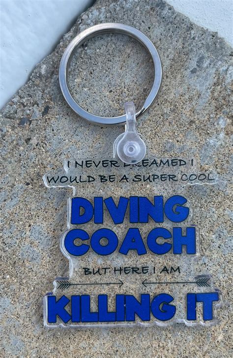 Springboard Diving Keychain