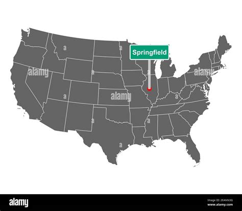 Springfield Illinois PDF Map Vector Exact City Plan detailed Street Map