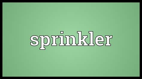 Sprinkle Us Definition