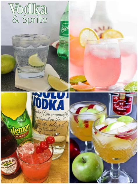 Sprite And Flavored Vodka Drinks