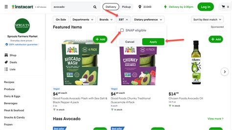 Sprouts Instacart Ebt