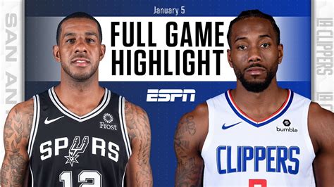 spurs vs clippers stats