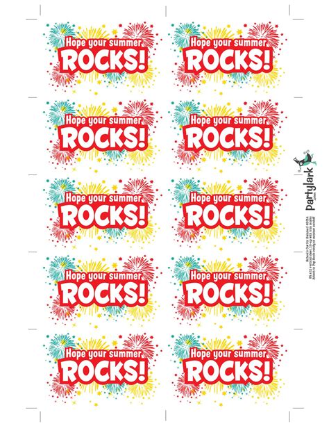 Spy Pop Rocks Printable