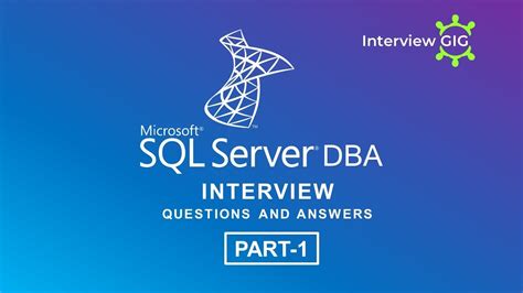 SQL Server DBA Interview Questions and Answers Part2 SQL Server DBA