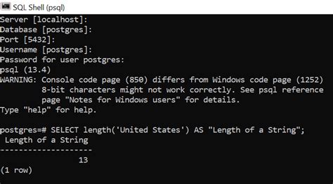 sql check length of string postgres