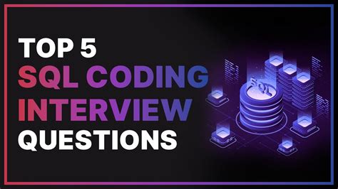 sql coding interview questions and answers