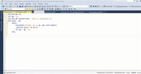 Sql Developer Print Statement